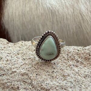 ❤️ Paloma Turquoise QUALITY Matte Sterling 925 Navajo Style Adjustable Ring 6+